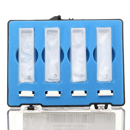 Laboratory Boxed Glass Cuvette With Lid And Double Penetration