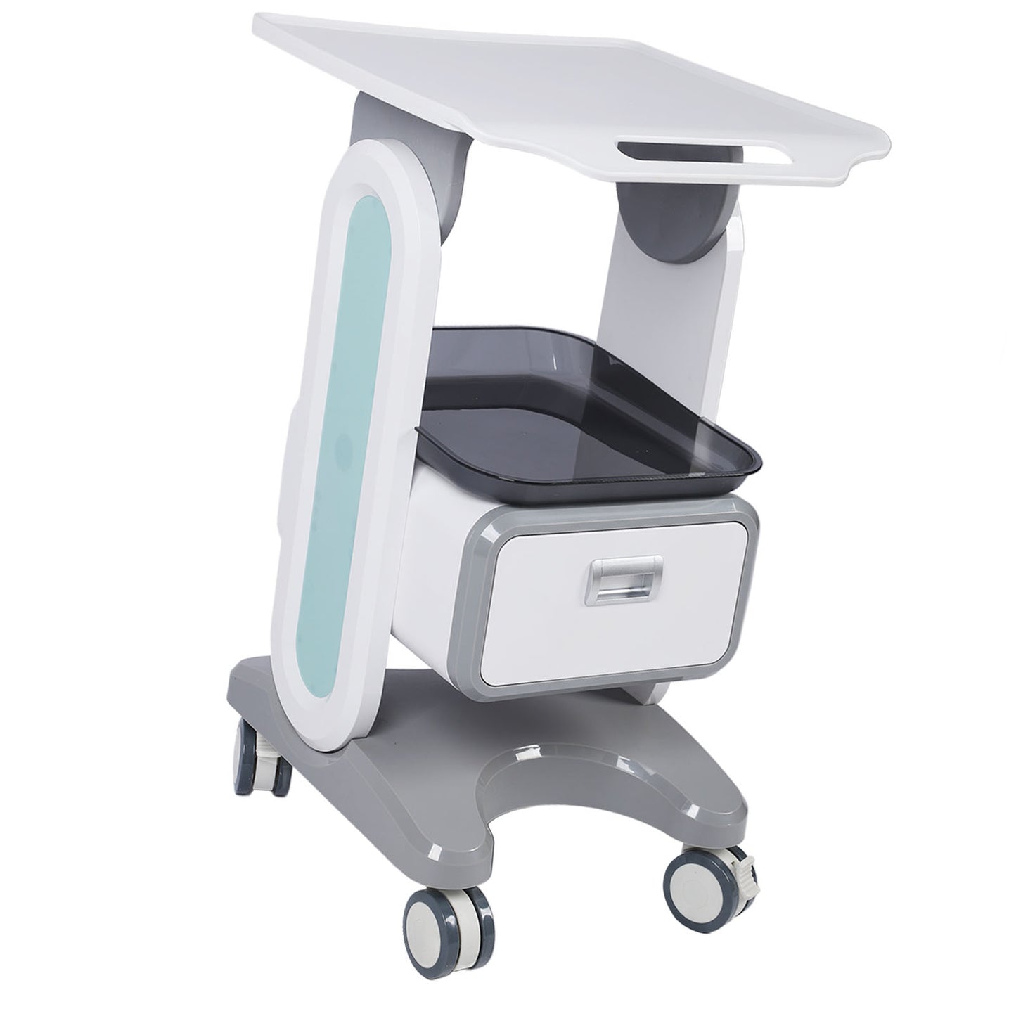 Medical Trolley Cart Large Countertop Single Drawer 50kg Bearing Beauty Salon Rolling Cart for Laboratory Dental Clinic