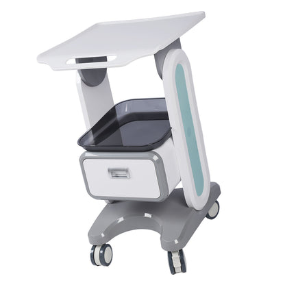 Medical Trolley Cart Large Countertop Single Drawer 50kg Bearing Beauty Salon Rolling Cart for Laboratory Dental Clinic