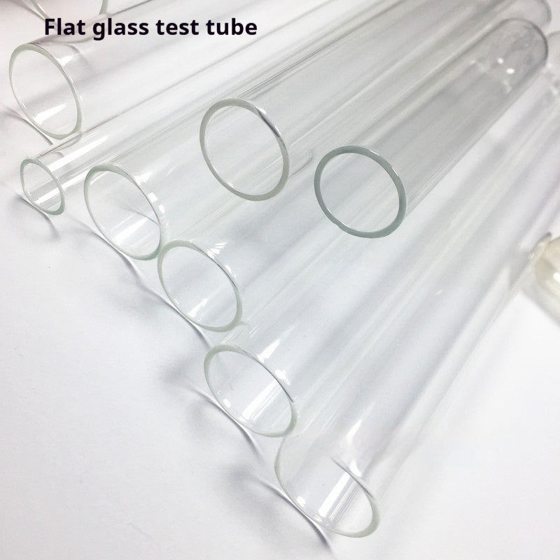 Glass Test Tube Laboratory Flat Round Bottom Borosilicate Catheter