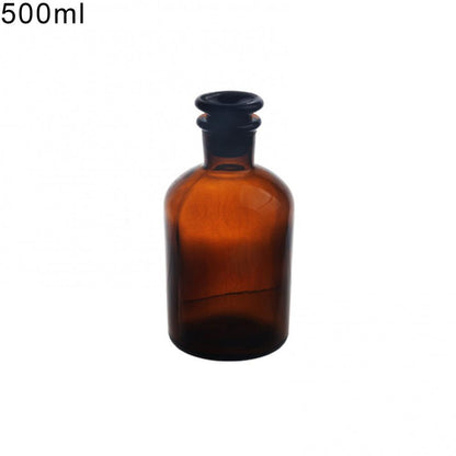 Glass Narrow Neck Bottle Transparent Brown Laboratory Equipment